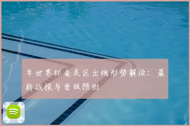 年世界杯南美区出线形势解读:最新战报与晋级预测